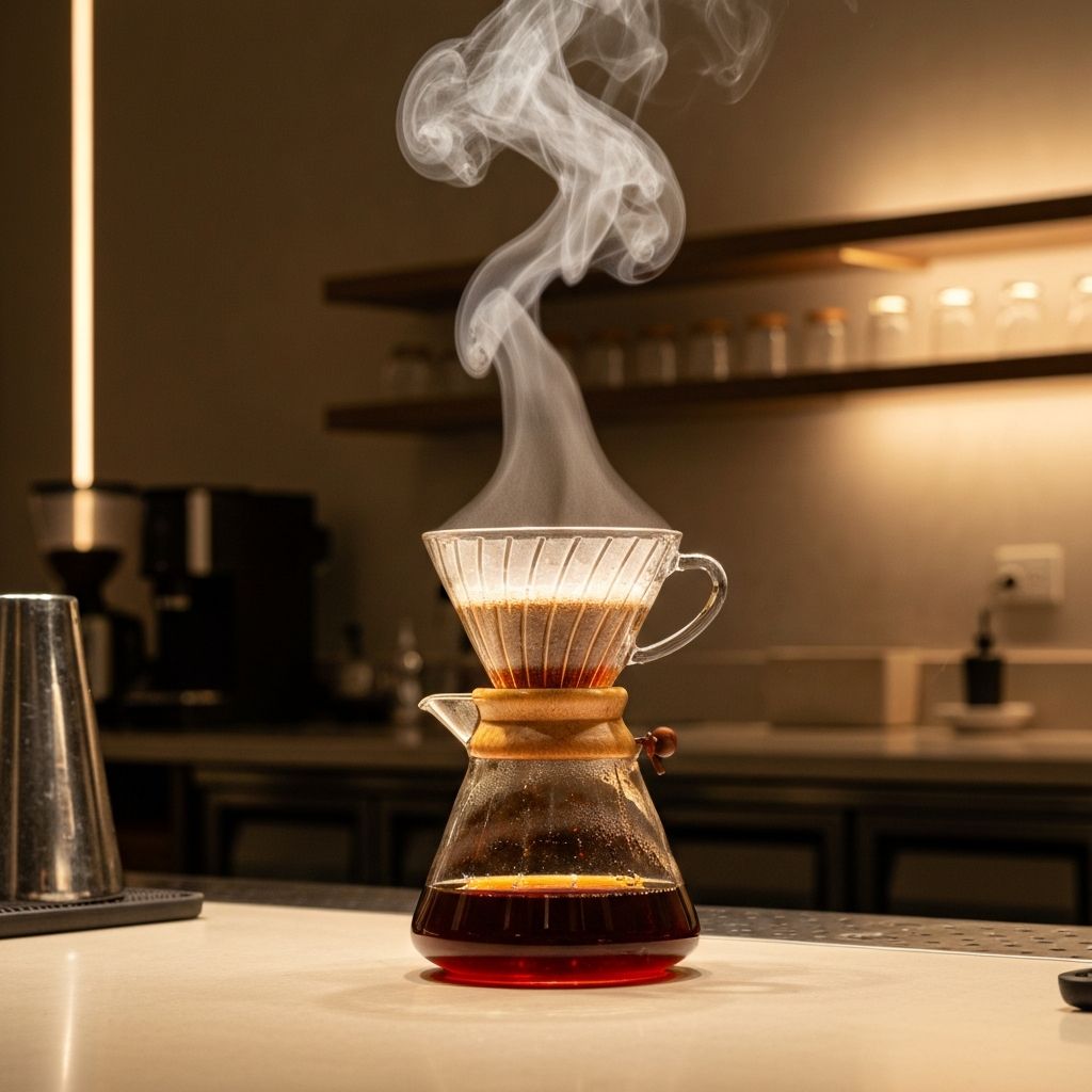 Pour over brewing